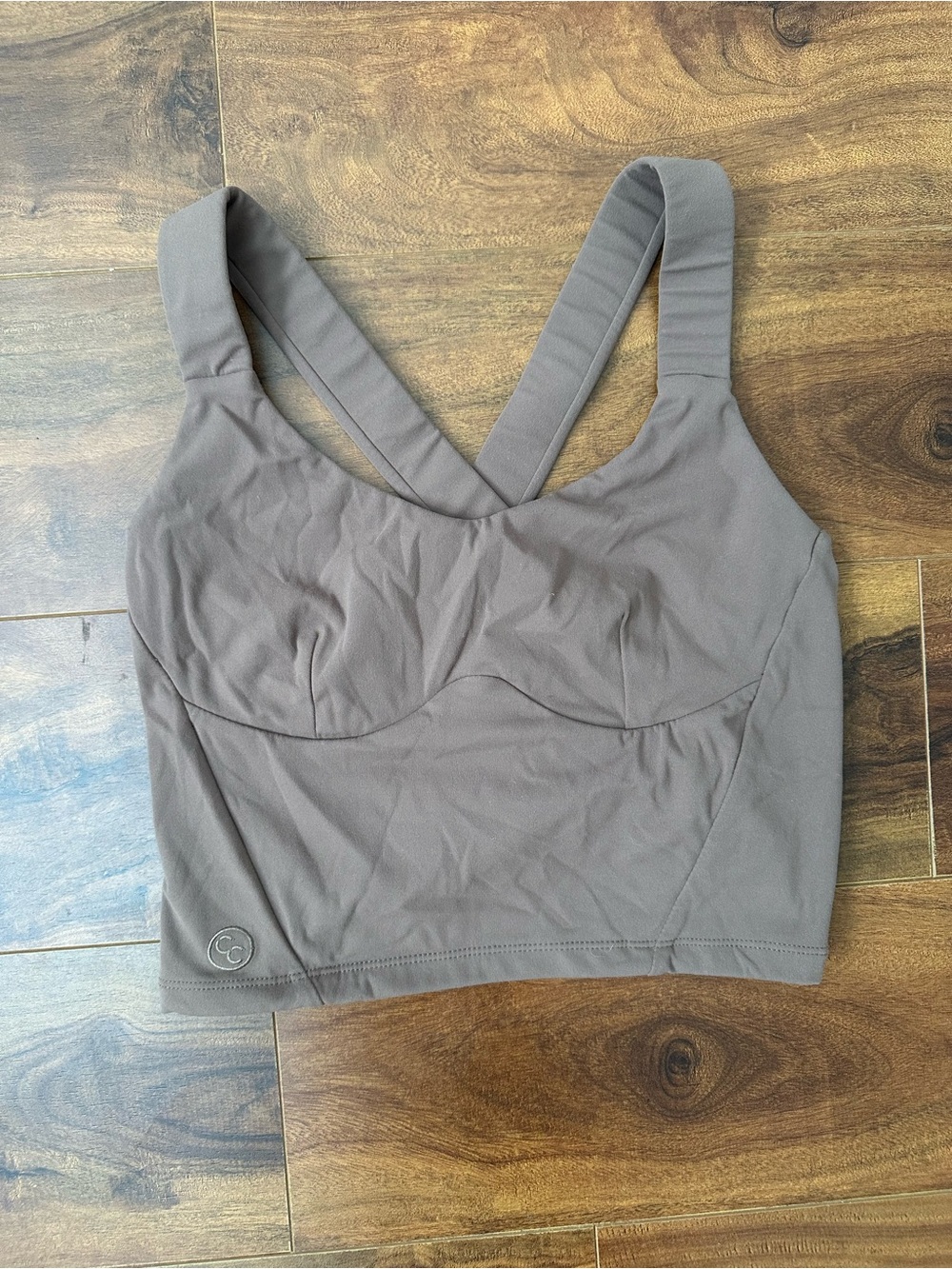 Stacci Athletics Crop Tank Bralette in Taupe